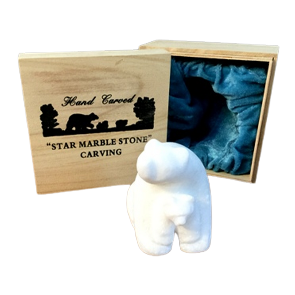 STAR MARBLE Bear with Cub, 4"