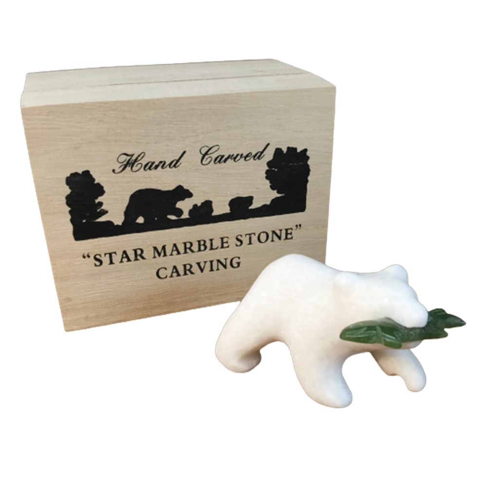 STAR MARBLE Bear with Fish