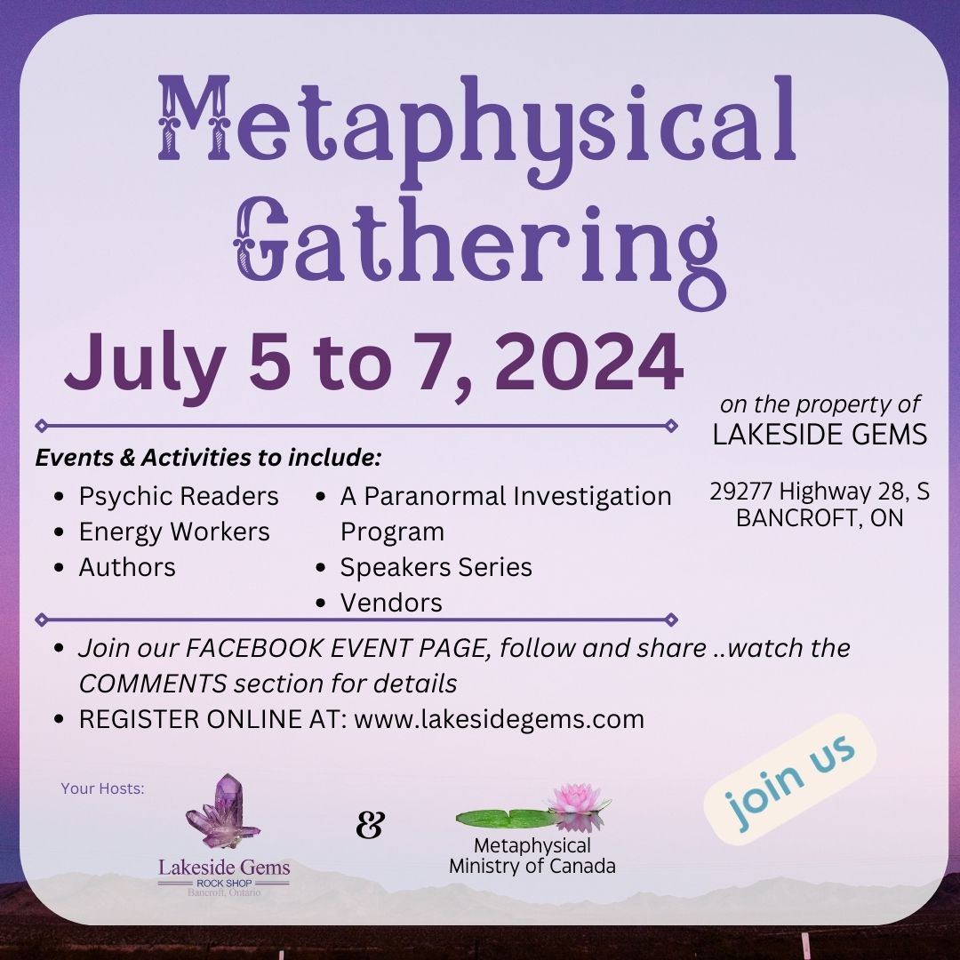 Mini Readings & Energy Work Sessions & Programs during METAPHYSICAL GATHERING