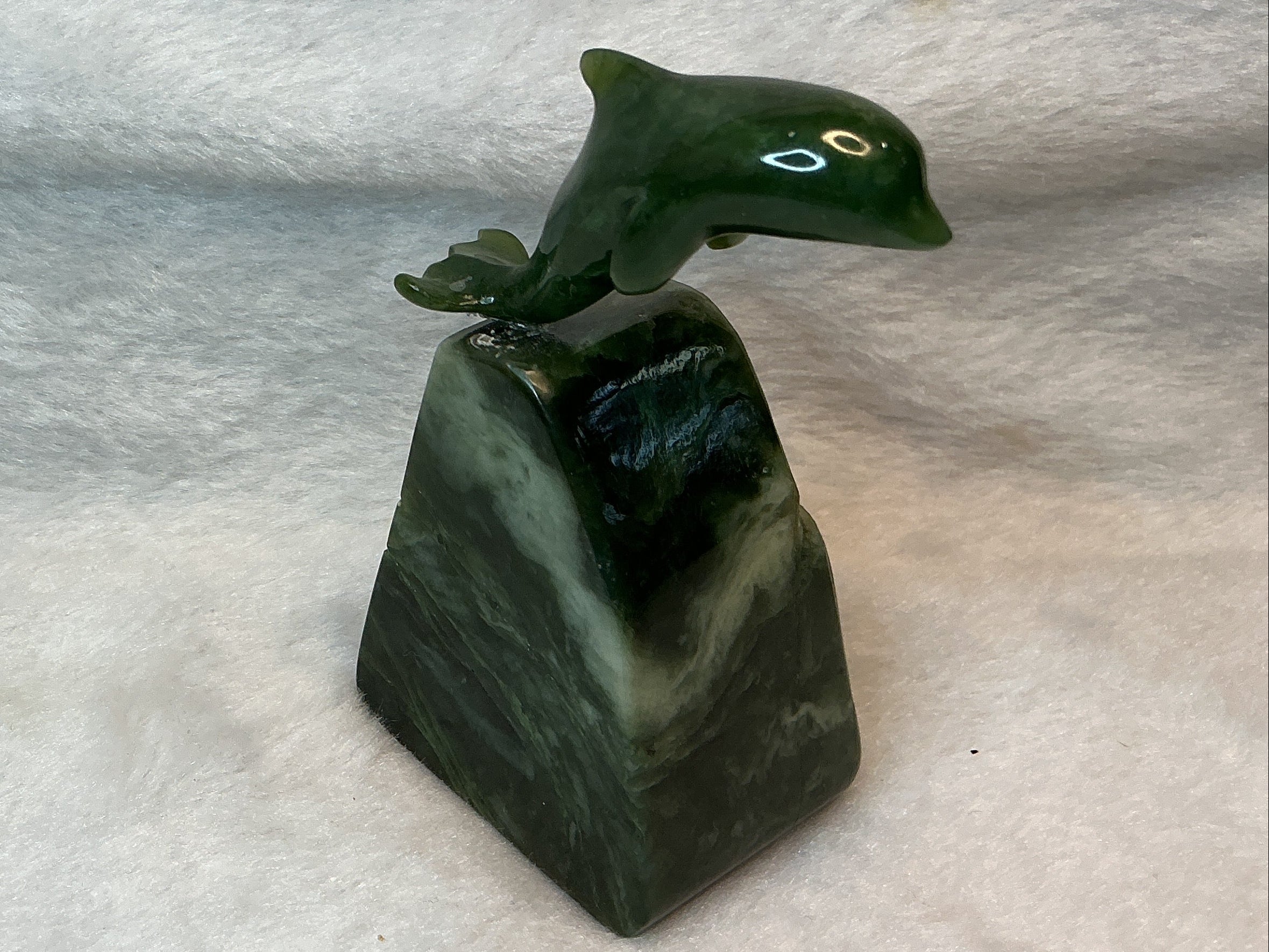 Dolphin on Jade Base