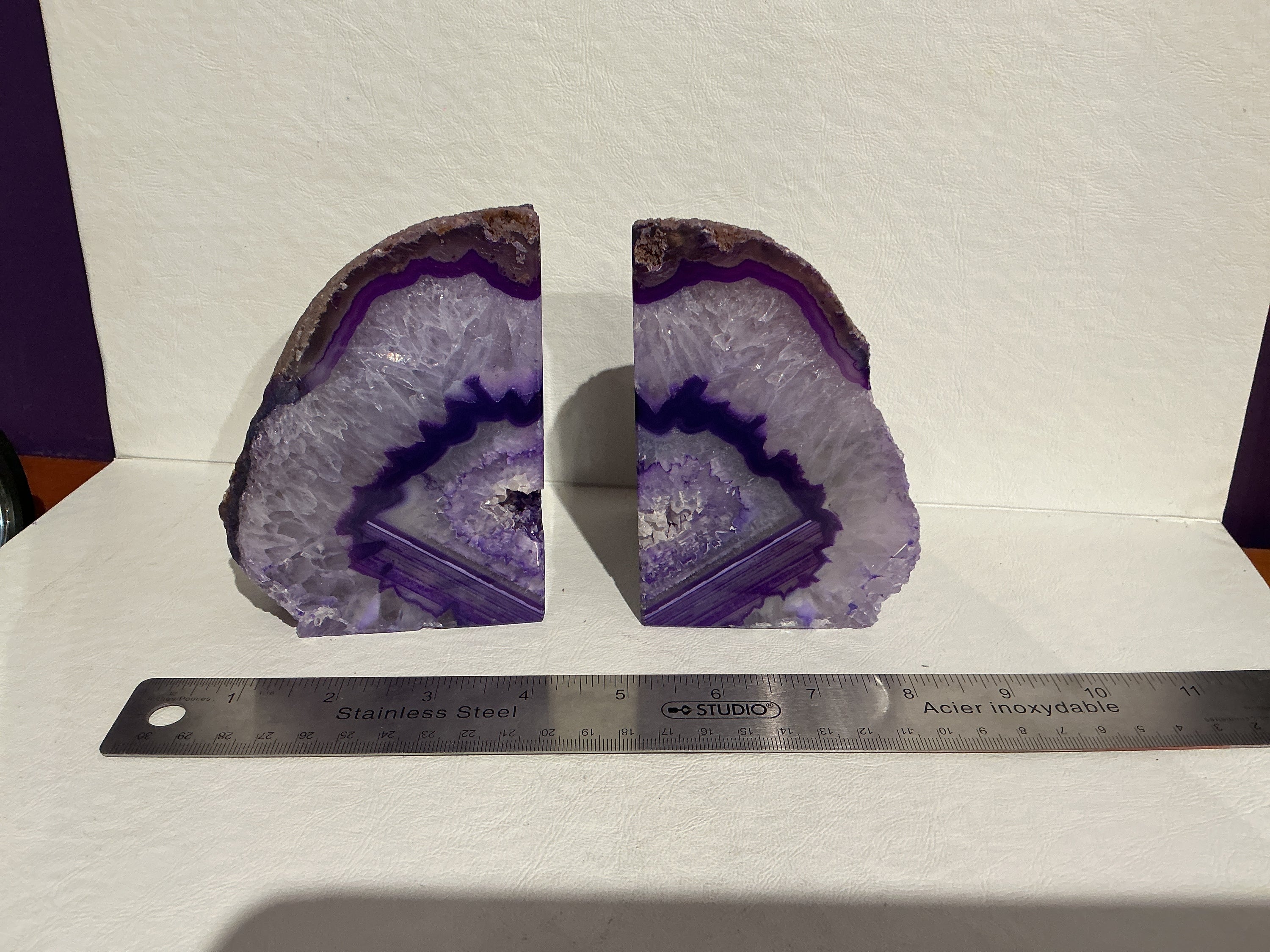 Agate Book Ends