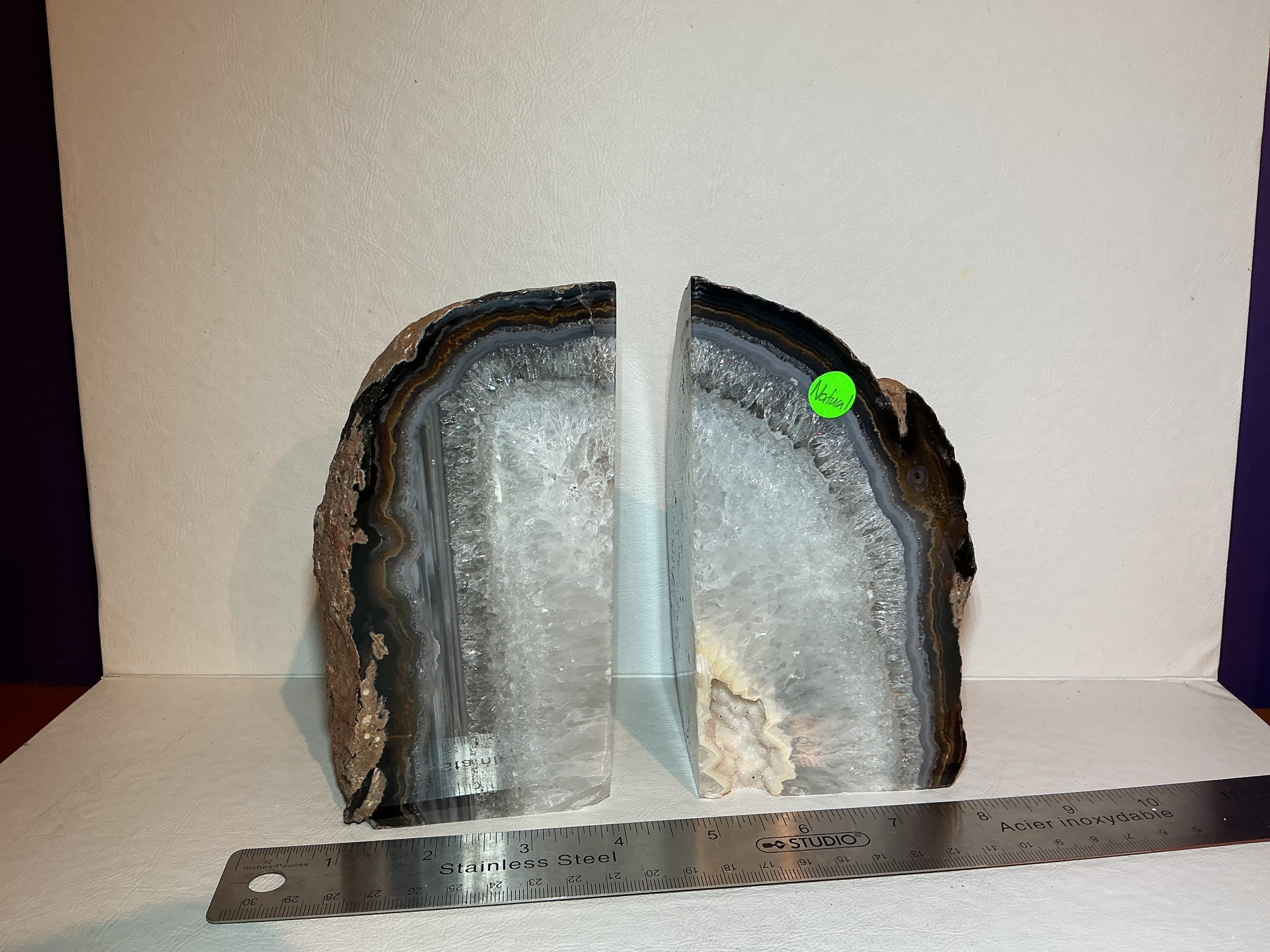 Agate Book Ends