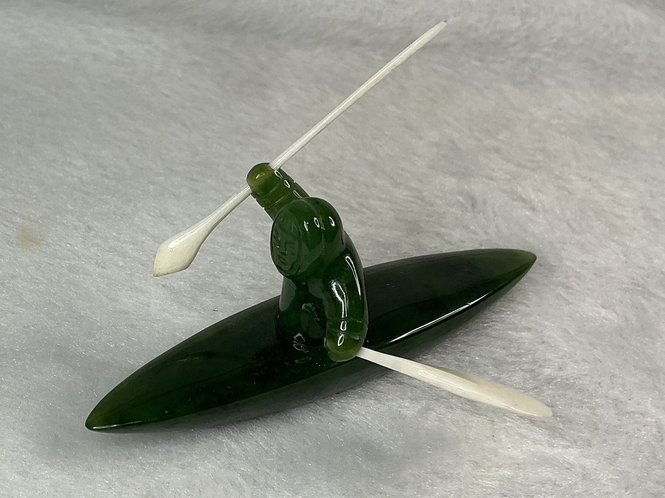 Jade Hunter in Canoe