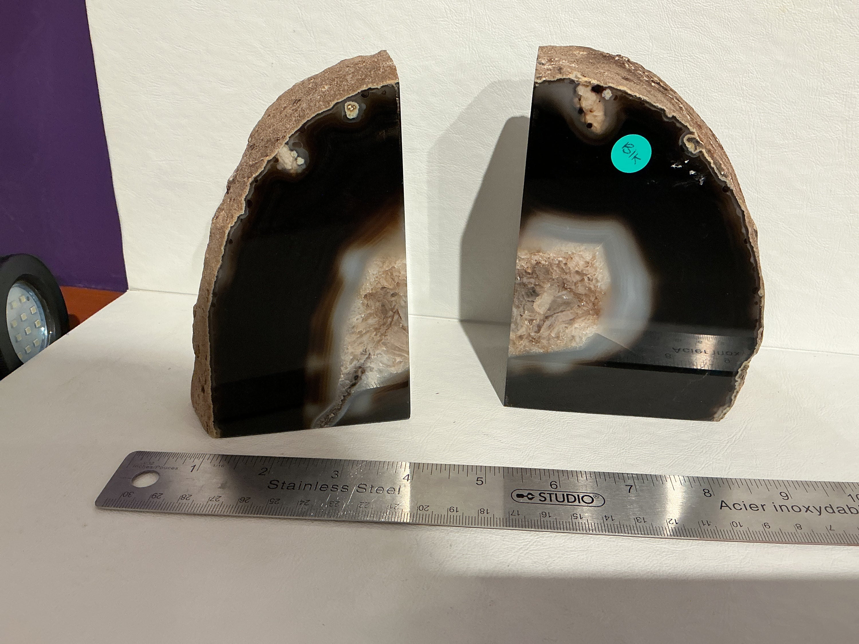 Agate Book Ends
