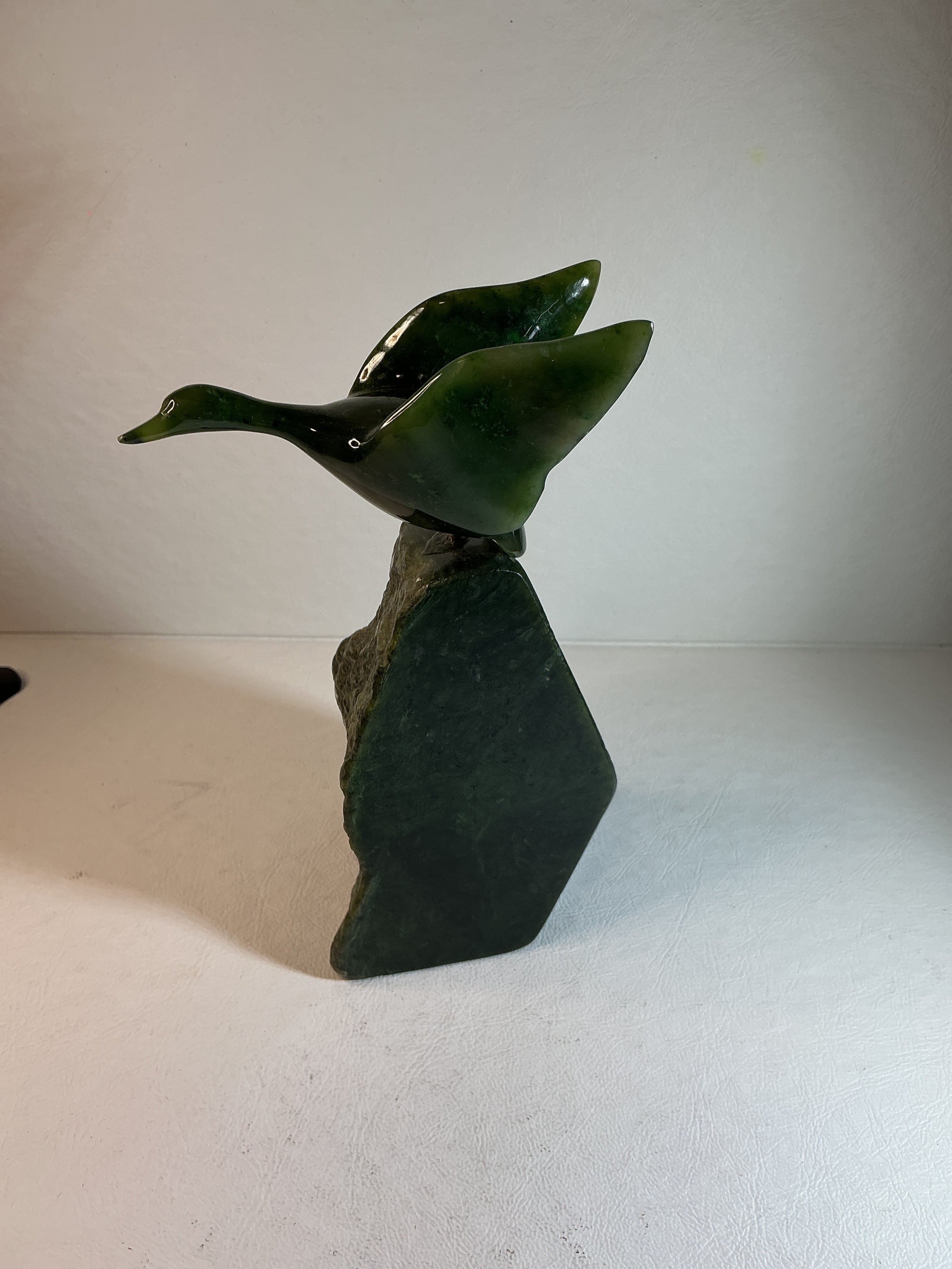 Jade Goose, Flying on a Rock