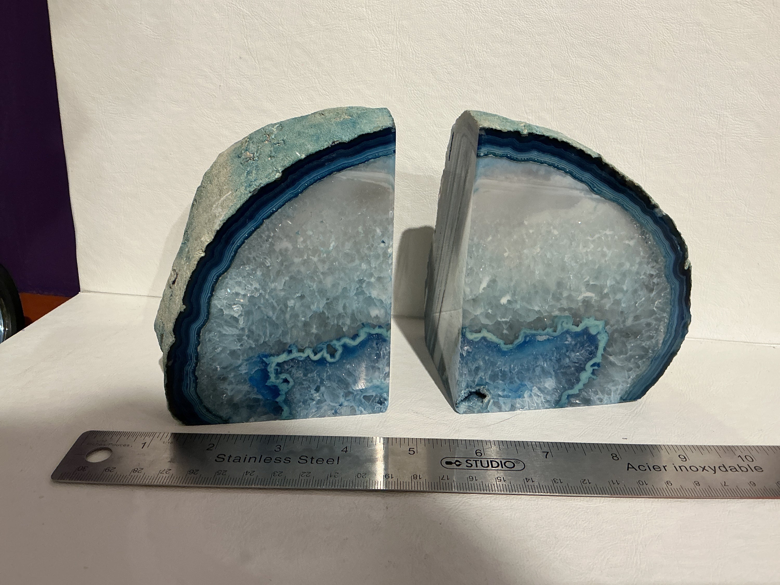 Agate Book Ends