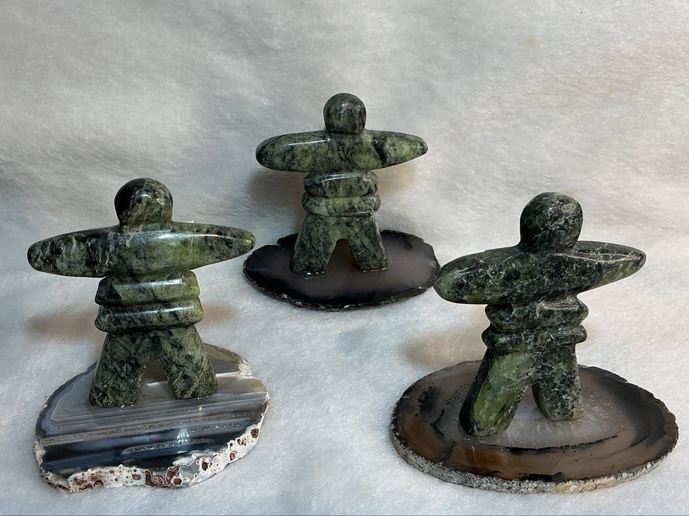 Jade Inukshuk on Agate