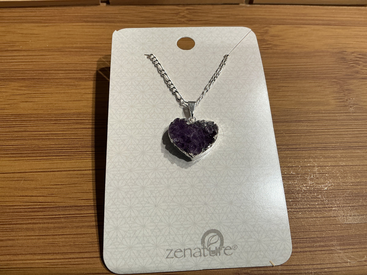 Amethyst Heart pendant,