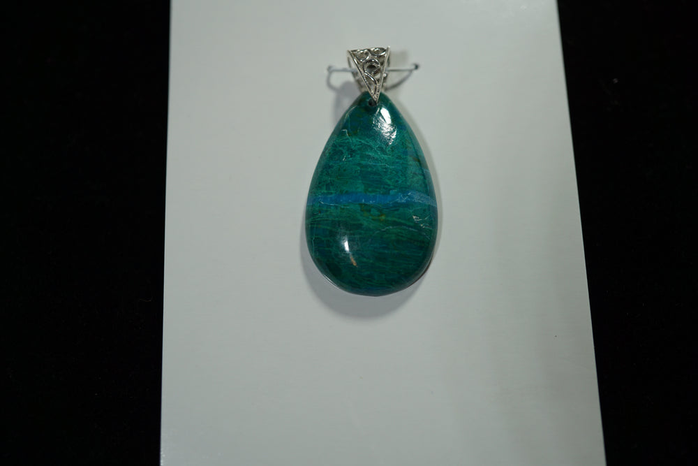 Chrysocolla pendant