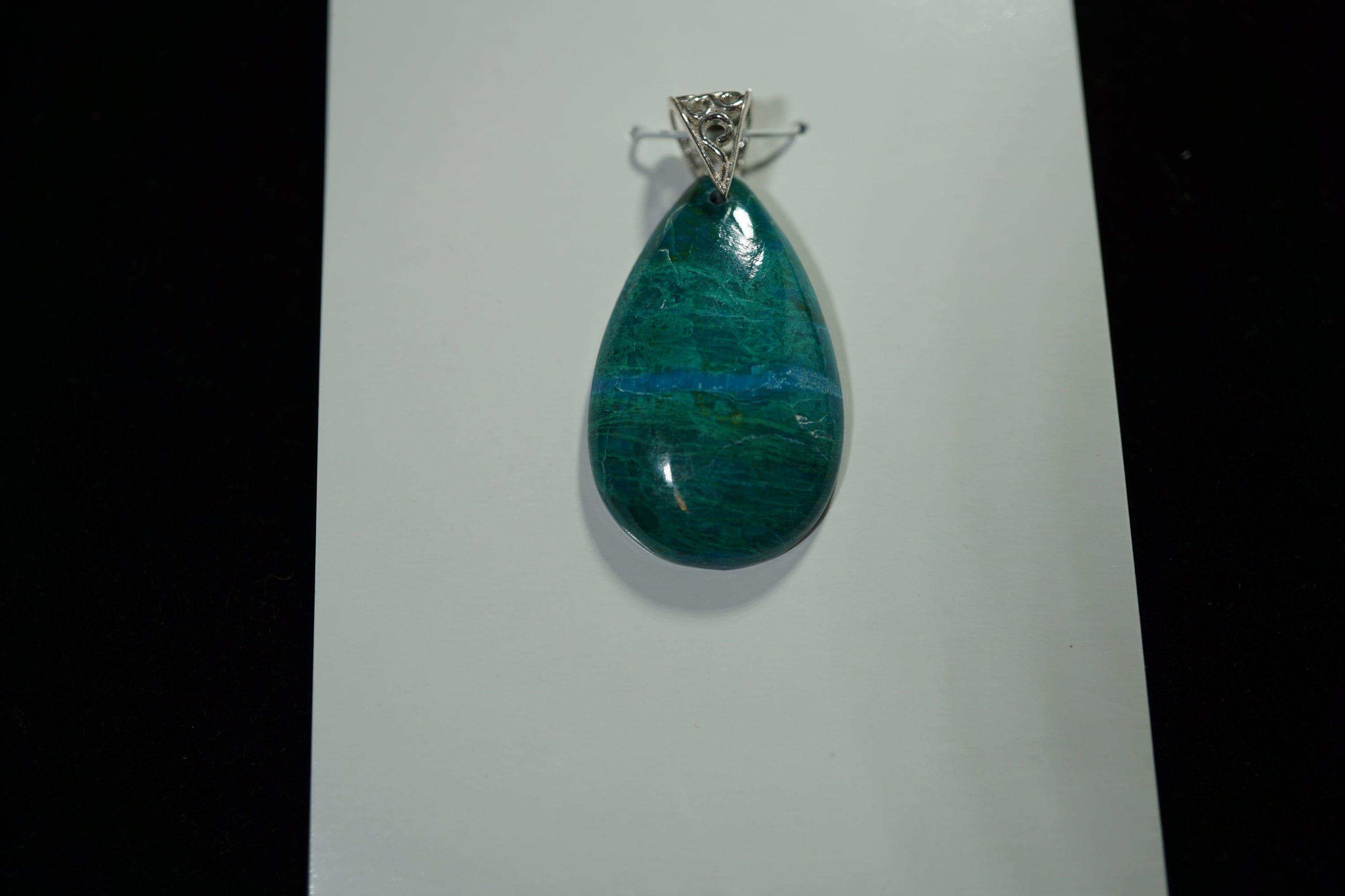 Chrysocolla pendant