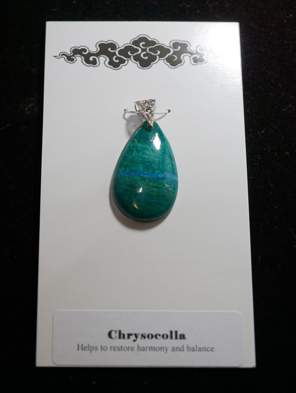 Chrysocolla pendant