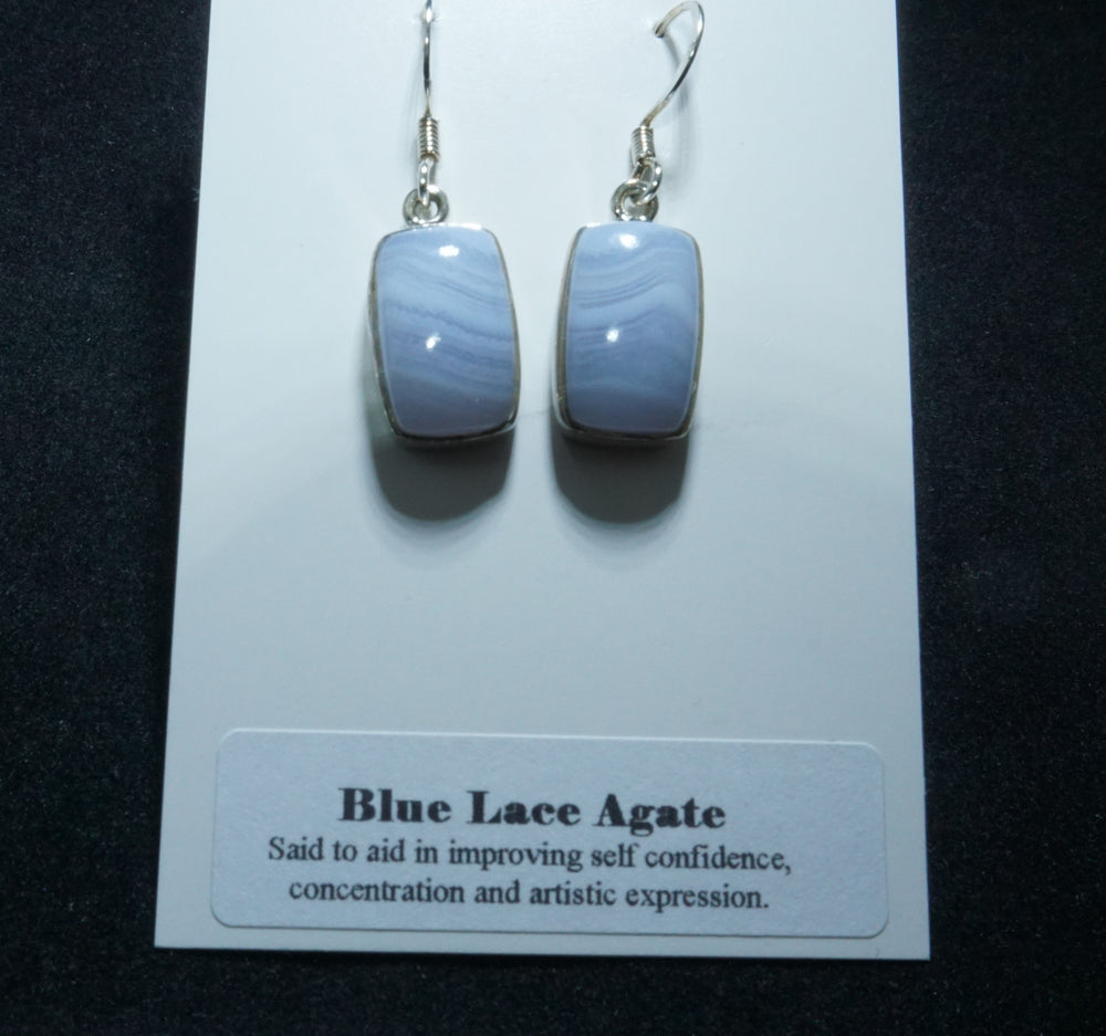 Blue Lace Agate Earrings