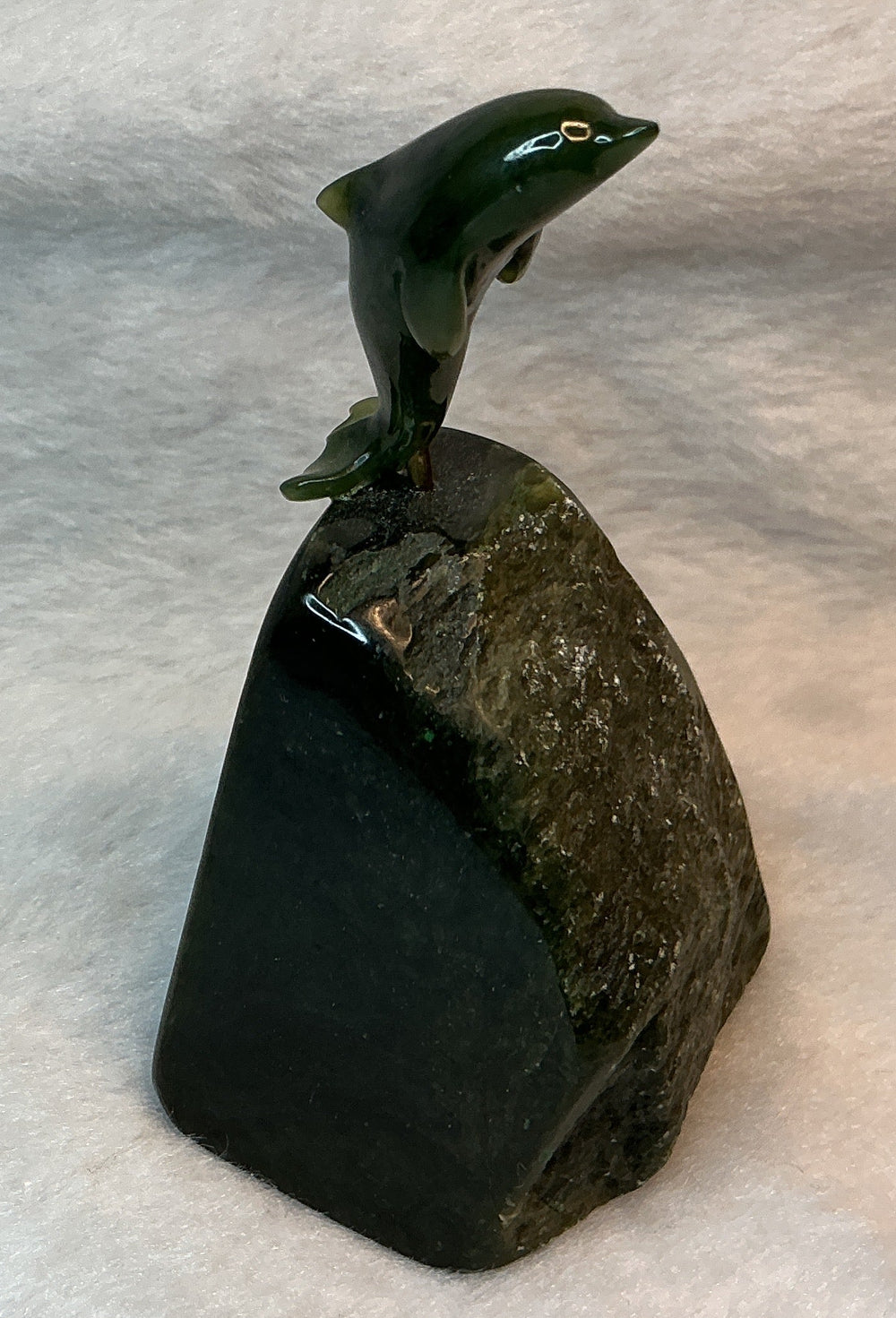 Dolphin on jade base