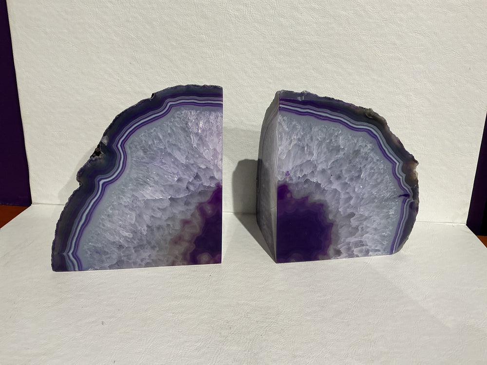 Agate Book Ends