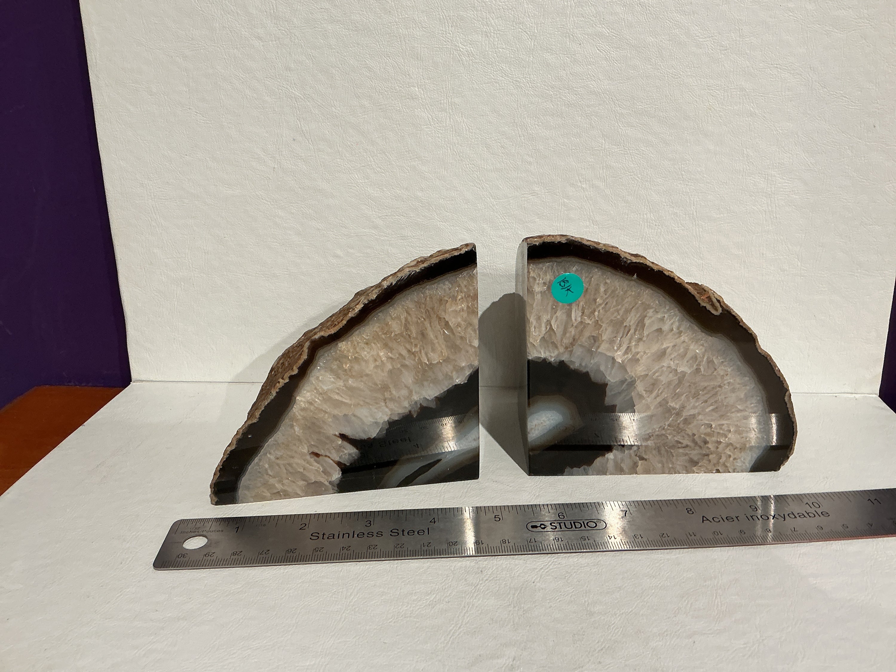 Agate Book Ends