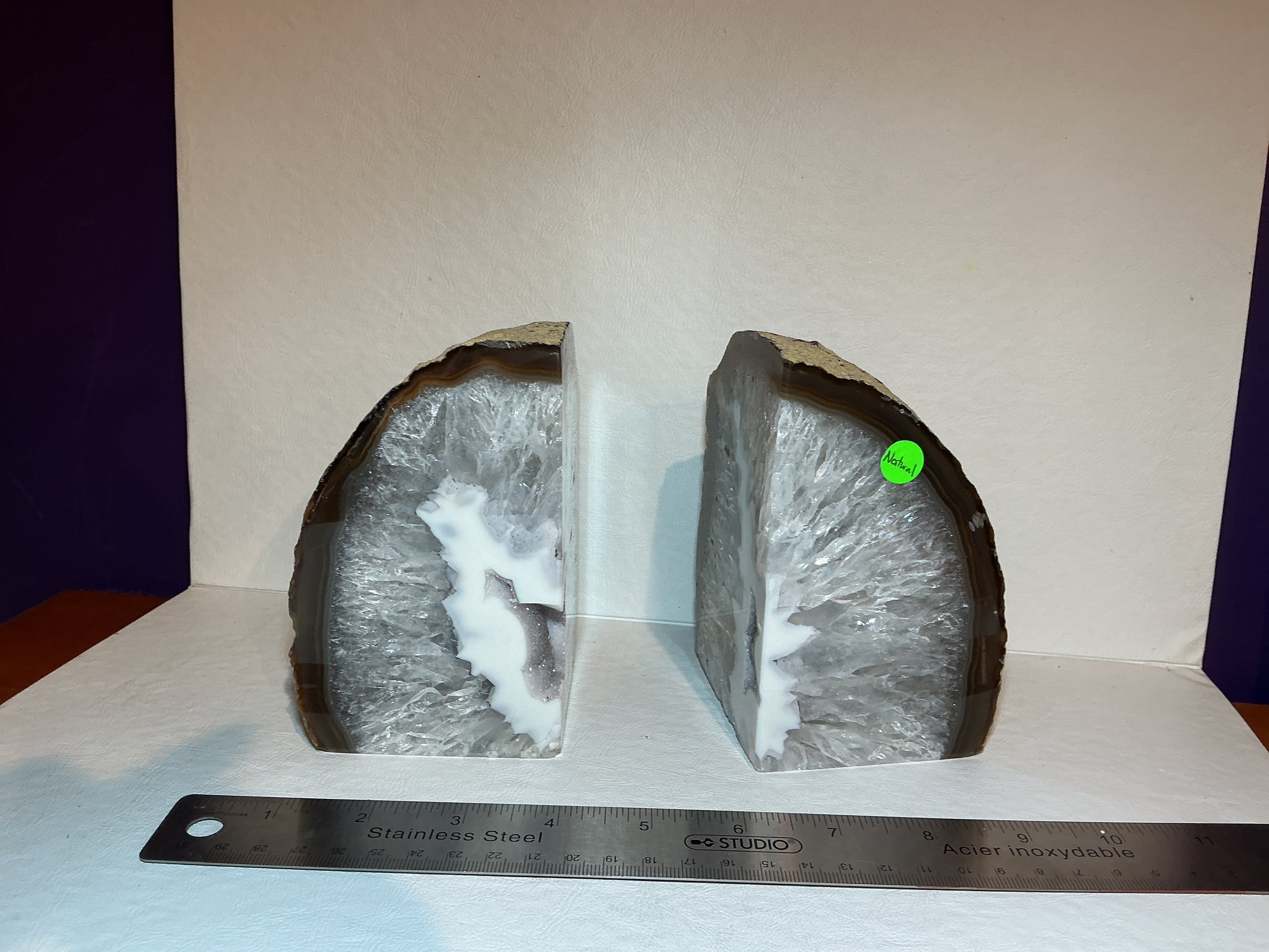 Agate Book Ends