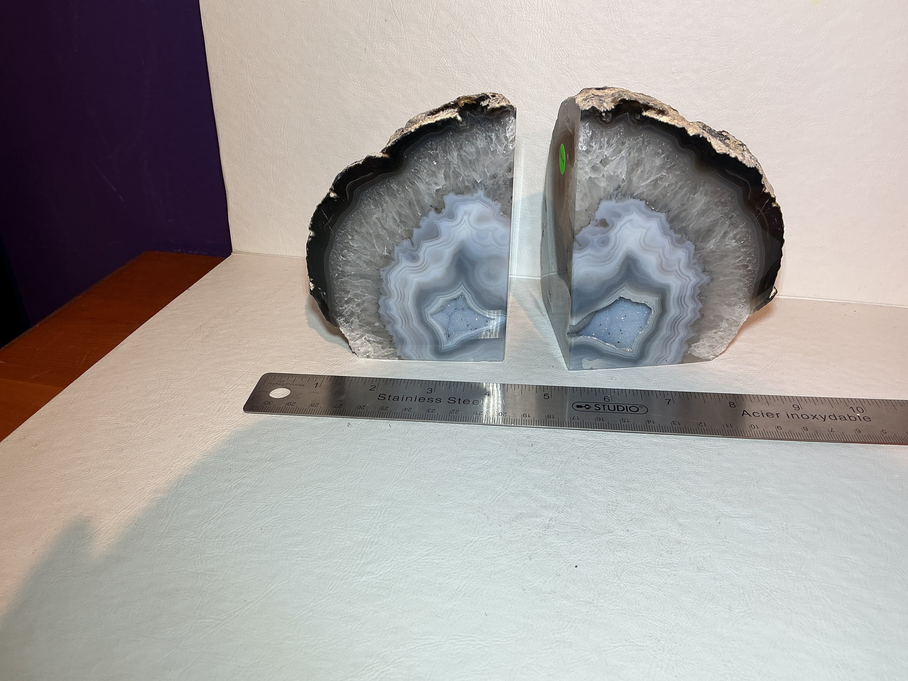 Agate Book Ends