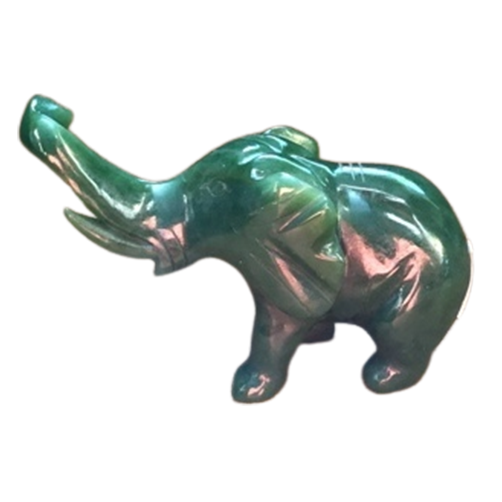 Jade Elephant, trunk out