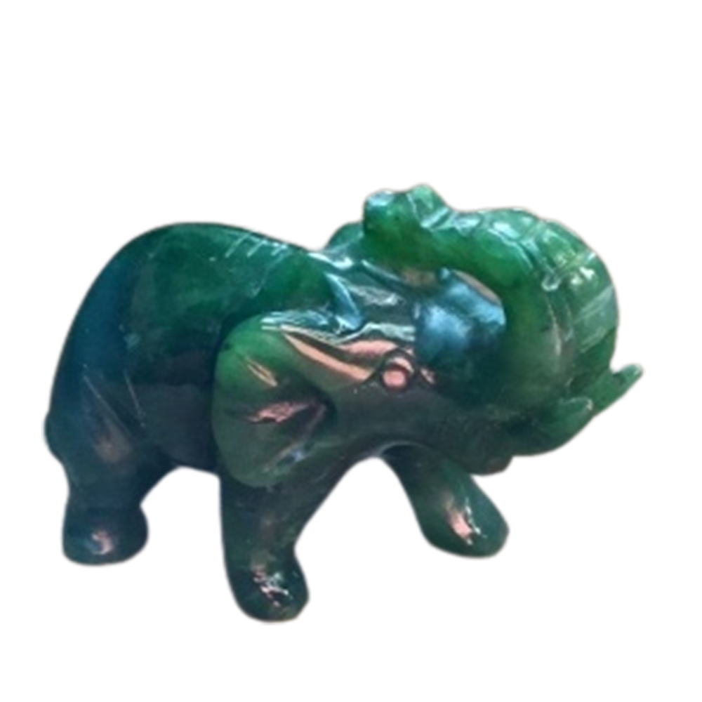 Jade Elephant, trunk up