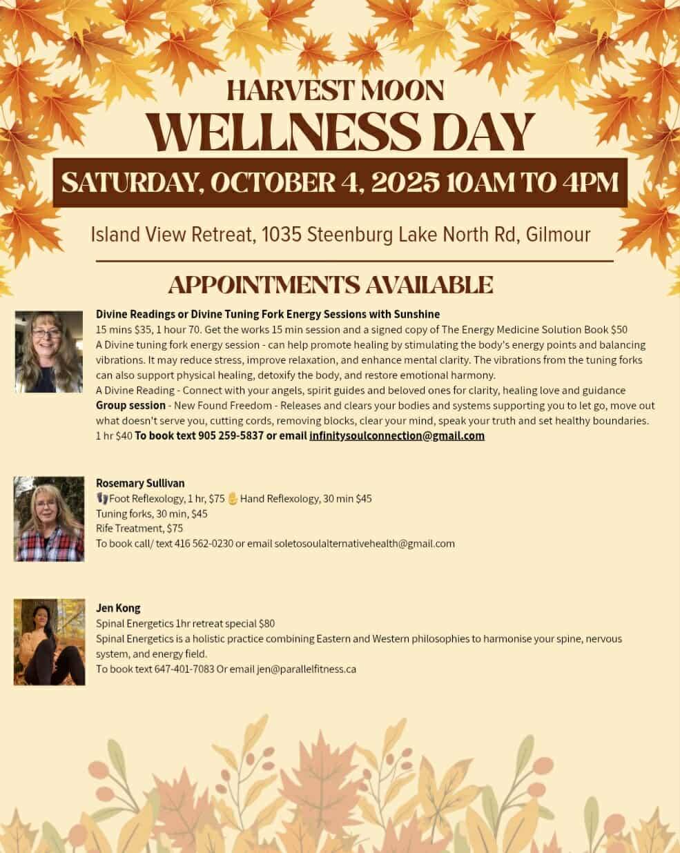 Crystal Workshop at the Islandview House Wellness Day Retreat Oct 4, 2025 at 3 pm