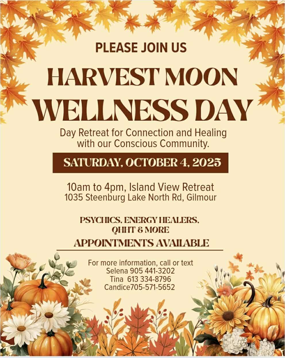 Crystal Workshop at the Islandview House Wellness Day Retreat Oct 4, 2025 at 3 pm
