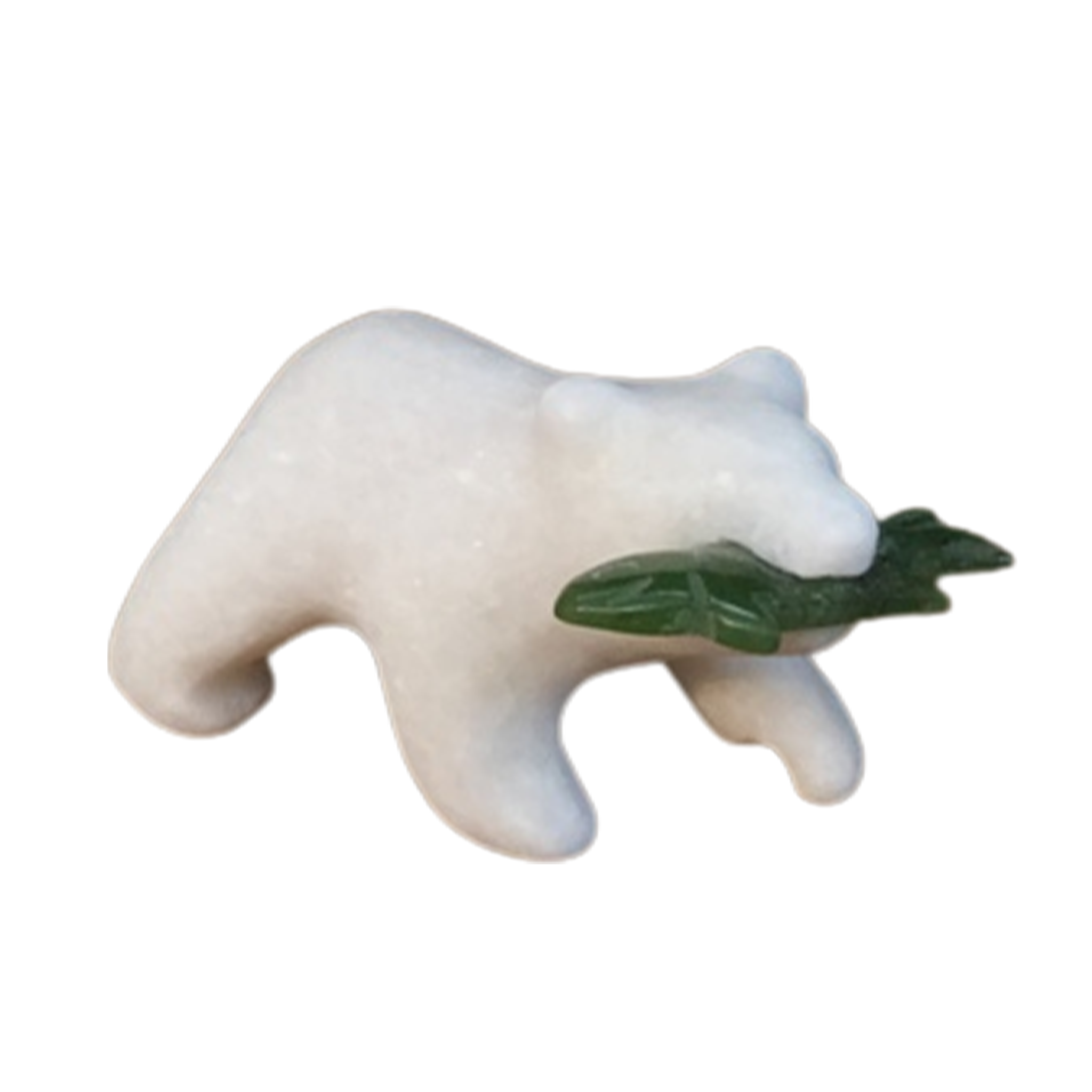 STAR MARBLE Bear with Fish, 3"
