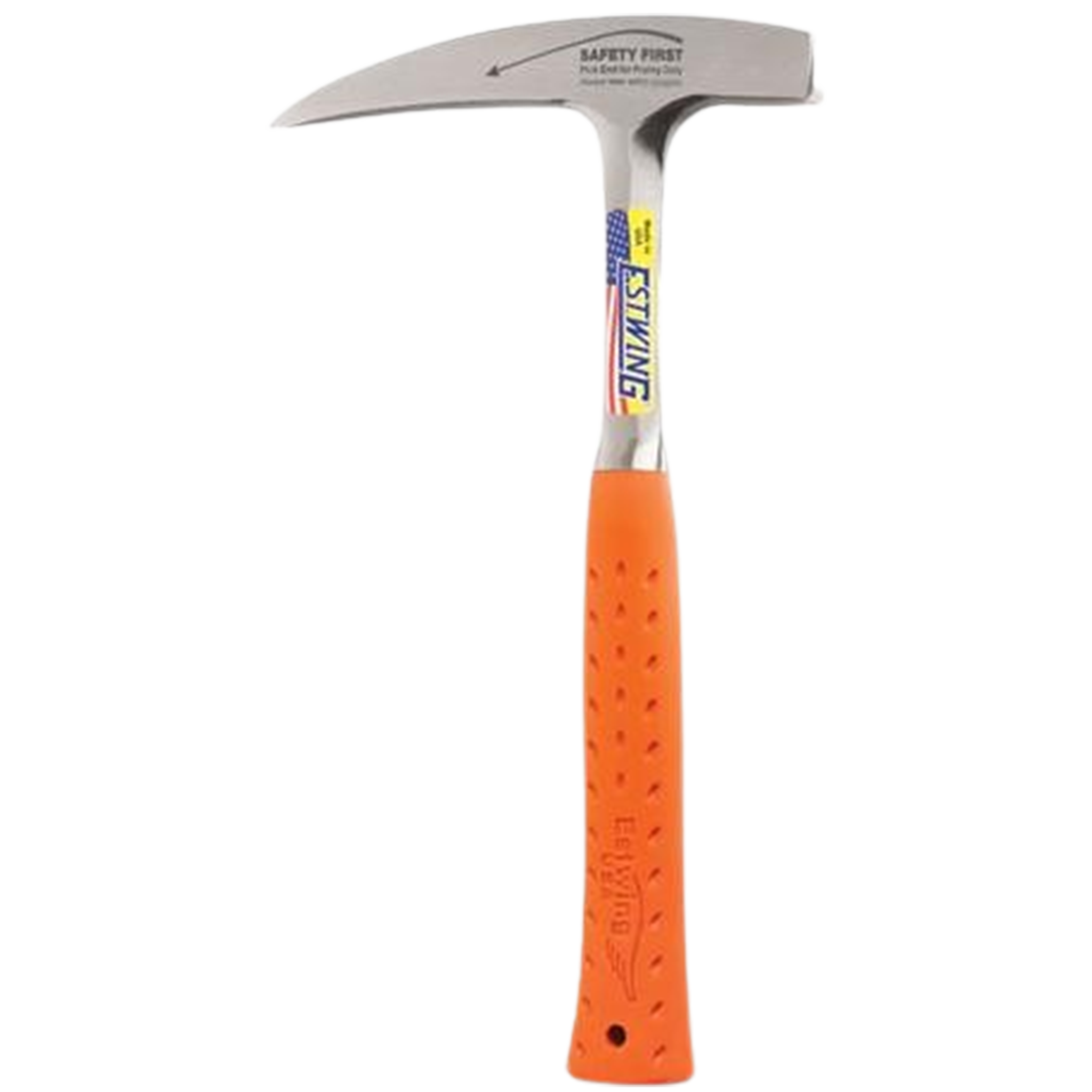 Estwing 22 oz Rock Hammer, Orange Grip